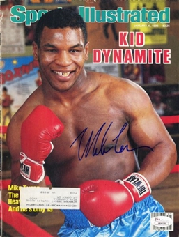 Mike Tyson Autographed 1986 "Kid Dynamite" Sports Illustrated Magazine (Tysons 1st Cover)